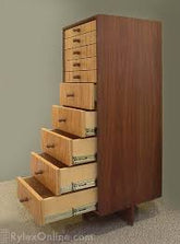 True living 2 cabinet bespoke Brown wardrobe Laminated Finish & PU Finish with Drawers (3 Ft*2 Ft*8 Ft)